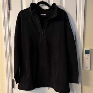Women’s Black Half-Zip Sweater